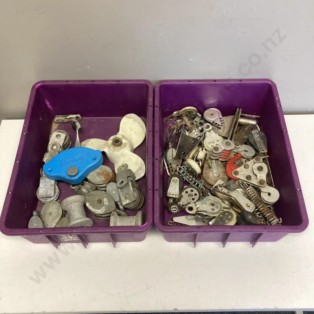 Lot of 2 Bins of Boating / Yachting Items Image 1++